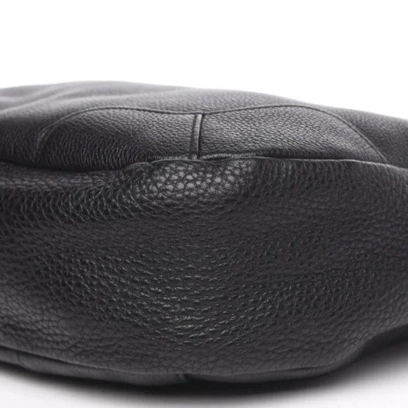 PRADA Vitello Daino Hobo in Black Leather with Silver Hardware - Picture 8 of 17